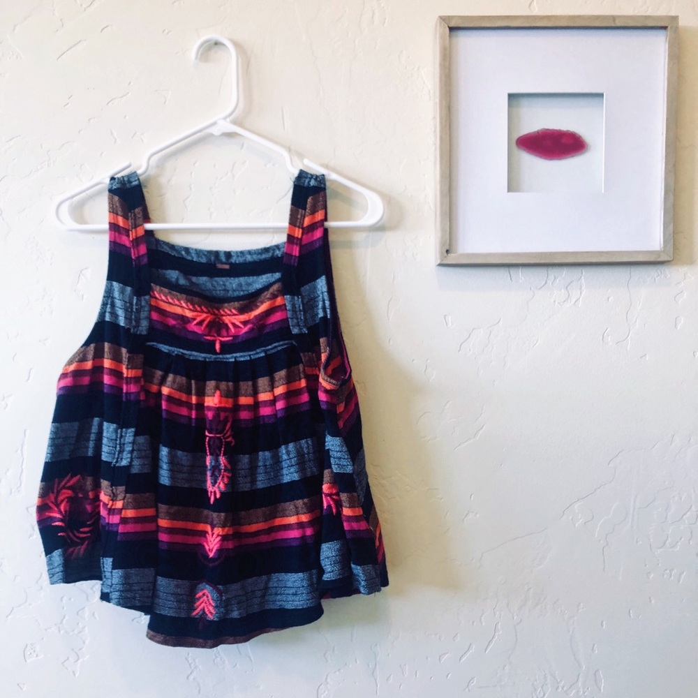 Free People neon crop top